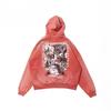 Mens Oversized Distressed Washed Hoodie Streetwear Casual Long Sleeve Cotton Sweatshirt 2026