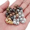 5Sets Round Copper Magnetic Clasps Fit Necklace Gold End Clasps Connector DIY Leather Bracelet Jewelry Making Supplies