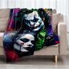 Joker Theme Printed Blanket - Perfect for Couch, Bed, Travel & Outdoor Use | Machine Washable, Cozy & Durable.