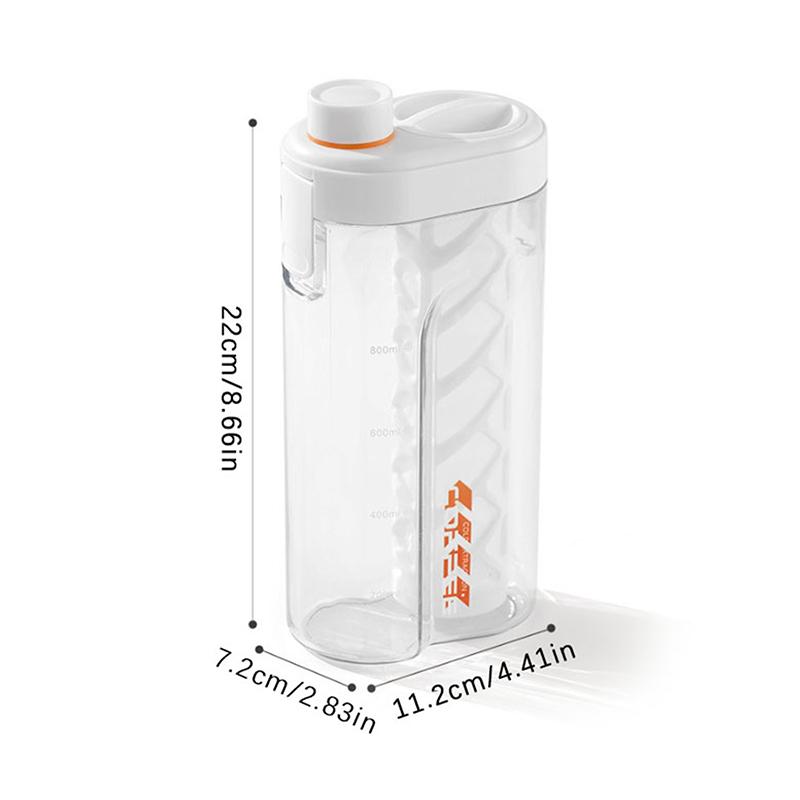 800ML Manual Cold Brew Coffee Maker Press Type Iced Tea Infuser Pitcher With Removable Filter Summer Portable Coffeeware Pot