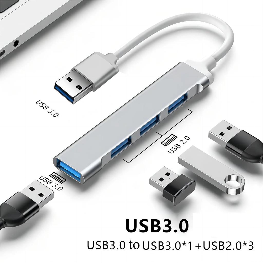 4 Ports USB C Docking Station Type C HUB USB 3.0 HUB 5Gbps High Speed Transmission USB Splitter Adapter OTG for Laptop