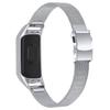 Milanese Stainless Steel Smart Watch Band Breathable Mesh Strap with Tortoise Back Buckle for Xiaomi Mi Band 3/4