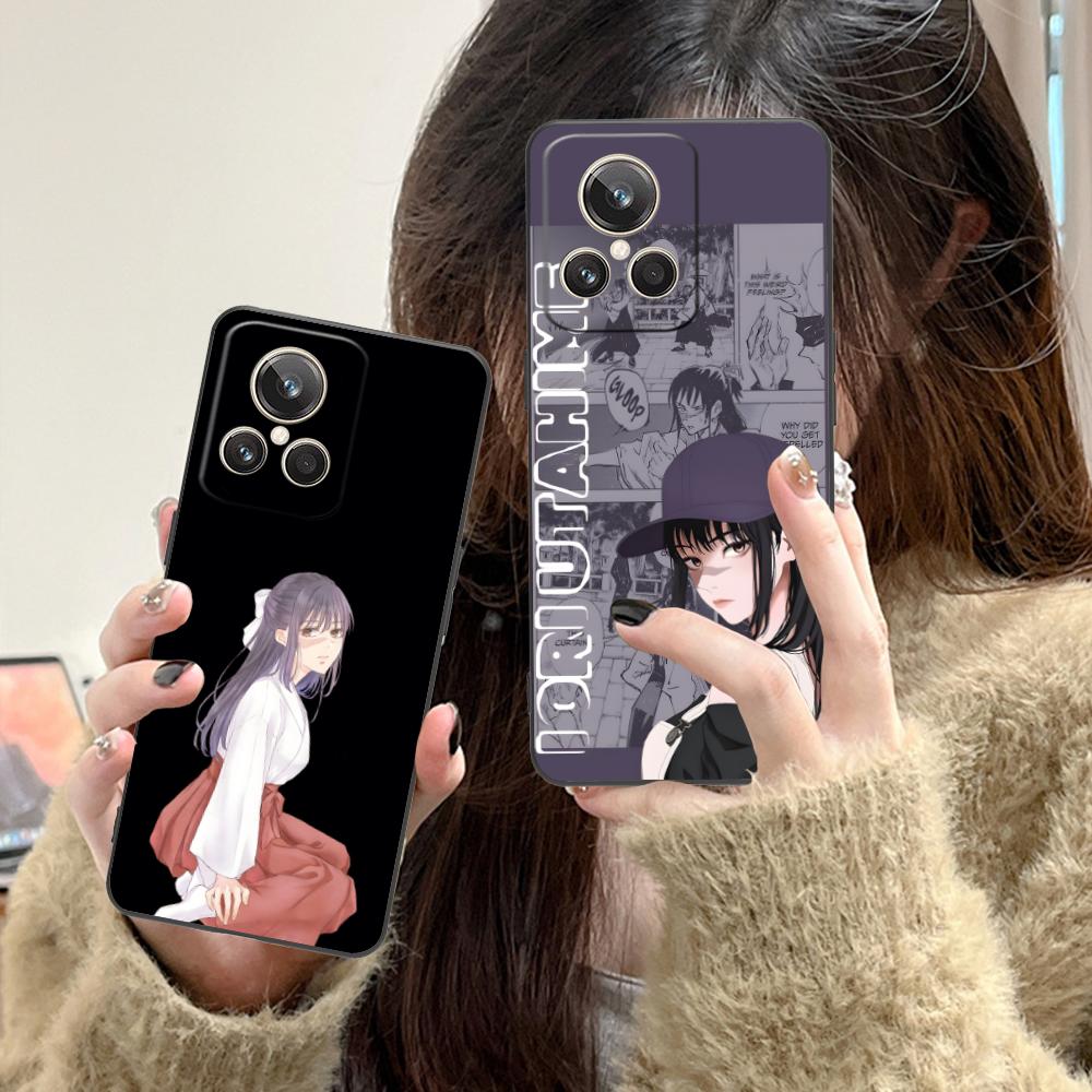 JJK Utahime Iori Matte TPU Mobile Phone Case for Realme 15 14 13 12 11 10 9 Pro Plus T i Lite 5G Colorful Printing Cover