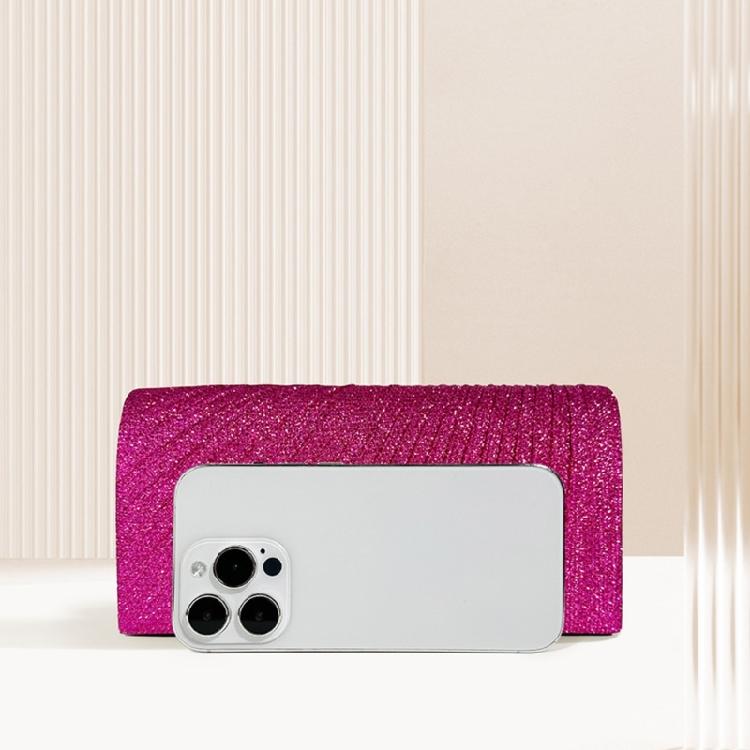 Clutch Purses Sparkling Party Handbag Glitter Party Wedding Handbag with Chain