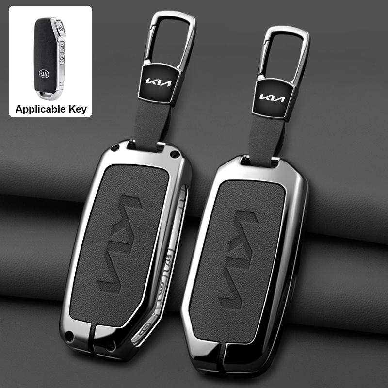 ABCDFE1 Zinc Alloy Car Remote Key Case Cover Shell Holder For Kia Sportage 2023 2024 Ray Sorento Soul Telluride Cerato 2020 K5 K8 2022
