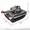 358pcs Military Series Tiger Tank Tracked Combat Vehicle Assembly Building Blocks Children's Toys