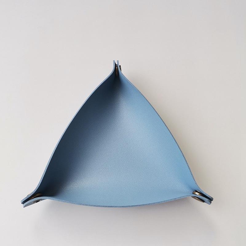 PU Leather Basket Hallway Desktop Storage Dining Tray Cosmetic Leather Tray Box Creative Jewelry Sundries Key Storage