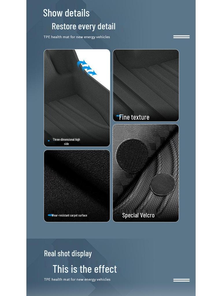 TPE Car and Trunk Floor Mats for 2018-2024 Volkswagen T-ROC (Left-Hand Drive)