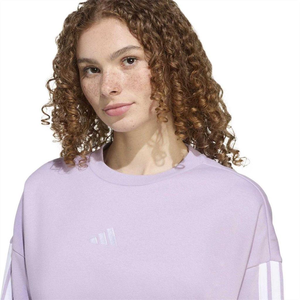 adidas Womens/Ladies Side Stripe Logo Sweatshirt