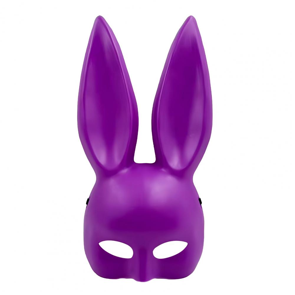 Bunny Girl Masque Bunny Ears Halloween Bunny Masque with Long Rabbit Ears Half Face Masquerade Mask Cosplay Party Costume for Bi