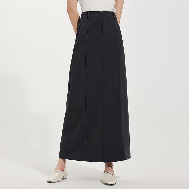 Autumn Winter Slim Fit Slit Midi Skirt