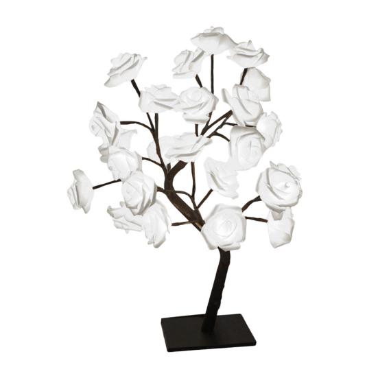 Rose Flower Tree Lamp USB Powered Artificial Bonsai Flower Night Light LED Rose Tree Table Lamp Mother's Day Valentine's Day Gifts for Mom Women Wife