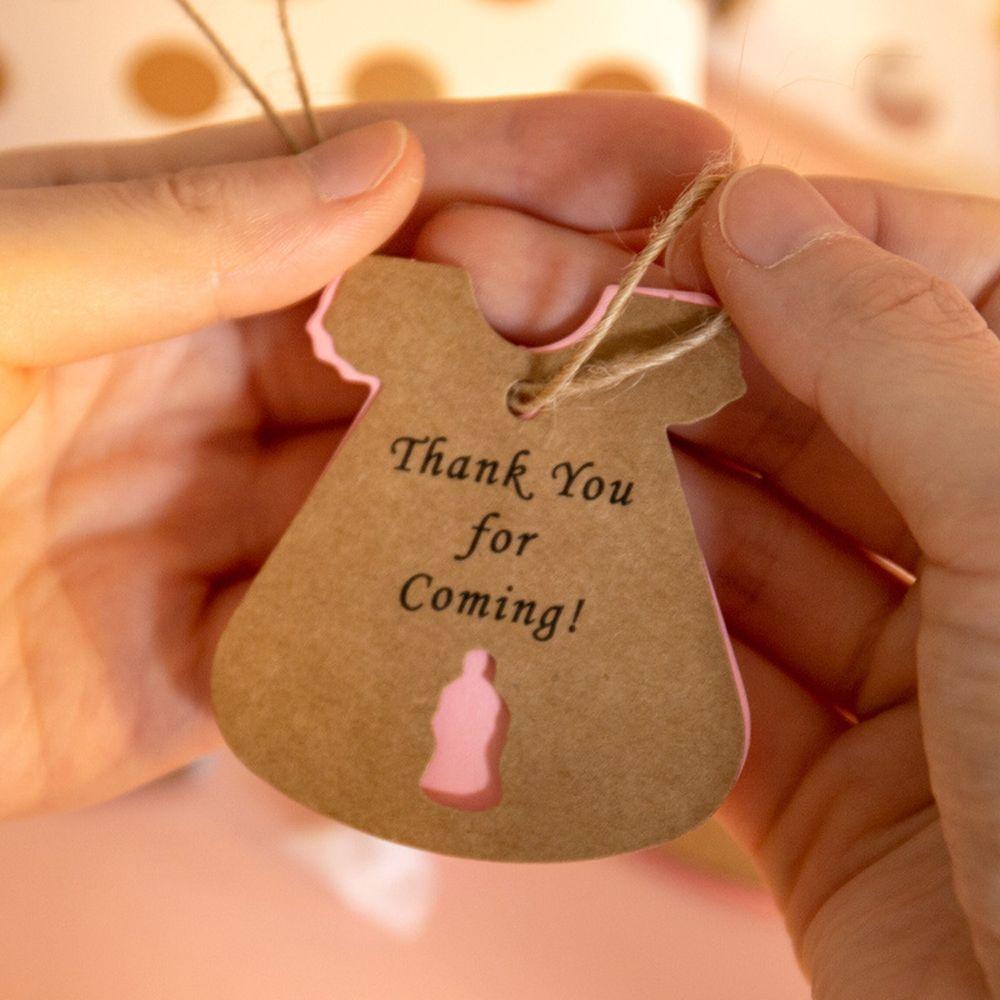 Party Supplies Feeding Bottle Feet Thank You For Coming Packing Labels Baby Shower Hanging Tags
