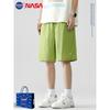 Nasa Dkgm American-Style Straight-Leg Ice Silk Shorts for Men, Summer Thin Trendy Brand Loose Quick-Dry Five-Point Pants