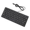 78 Key Ultra Slim Language Keyboard USB Wired Compact Keyboard with Ergonomic Button for Computer