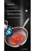 Extra Thick Non-stick Stainless Steel Honeycomb Wok - Flat-bottomed Frying Pan for Cooking