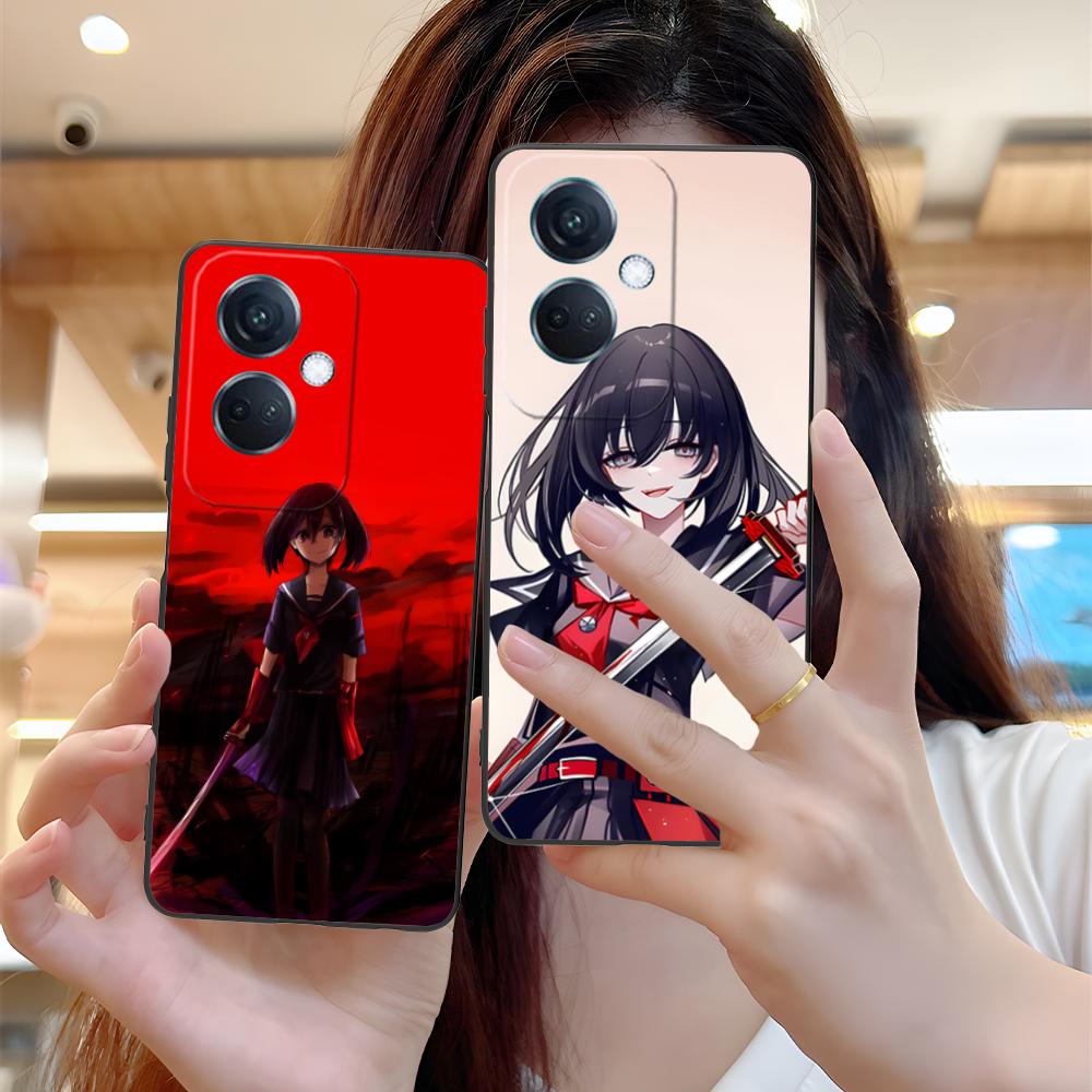 Akame Kurome Matte TPU Mobile Phone Case for OPPO Find X9 X8 X7 X6 X5 X3 X2 Plus S Pro Ultra Lite Colorful Printing Cover