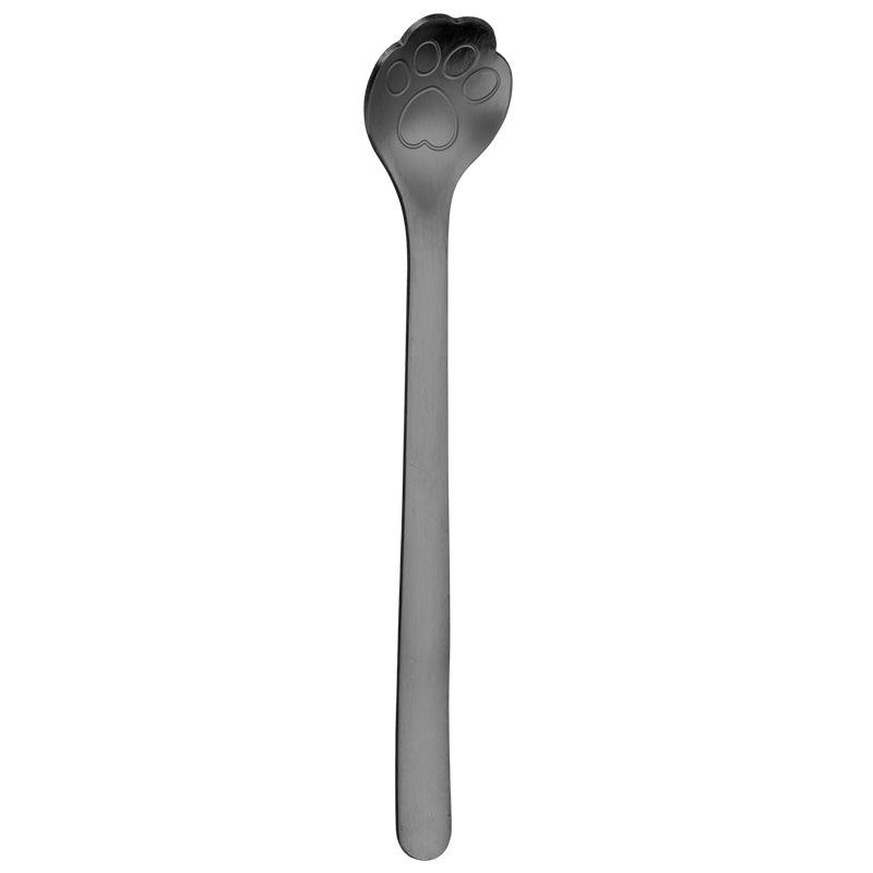 Creative Cat Paw 304 Stainless Steel Spoon - Perfect for Coffee, Ice Cream, and Desserts.
