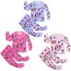 Girls Pants Set Kids Tee Shirt 2PCS Long Sleeve Cartoon Clothing Outfit