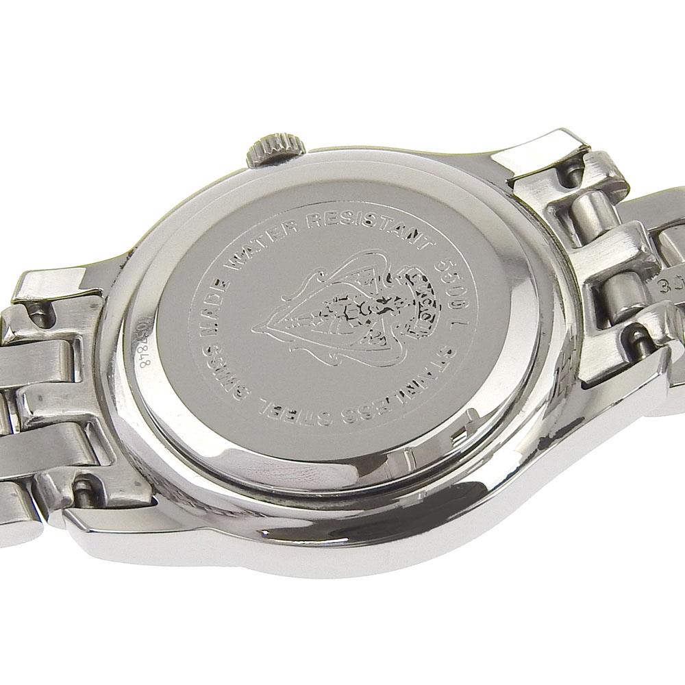 GUCCI Watches 5500L blackDial Stainless Steel Quartz Analog display Women Used