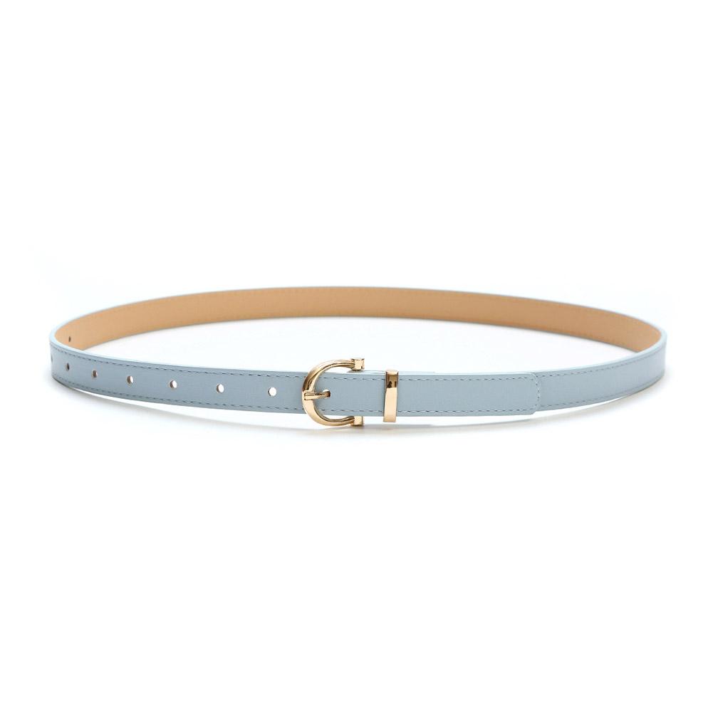 Women Golden Color C-Body Buckle Leather Belt Korean Belt Version Fashion Fine C3P4