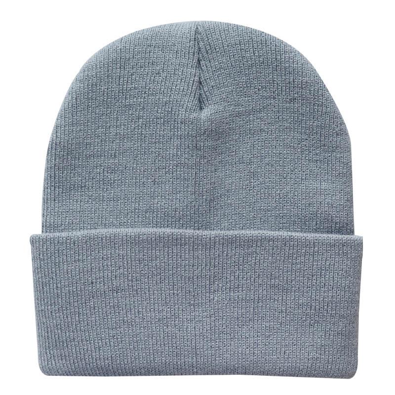 Multi Color Solid Color Knitted Hat, Woolen Hat, Brimless Pullover Hat, Rolled Edge Cold Weather Hat, Customizable