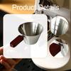 Espresso Messbecher Kaffeelöffel Klare Messung Einzigartig 100 ml Extraktion Stieltopf für Öl
