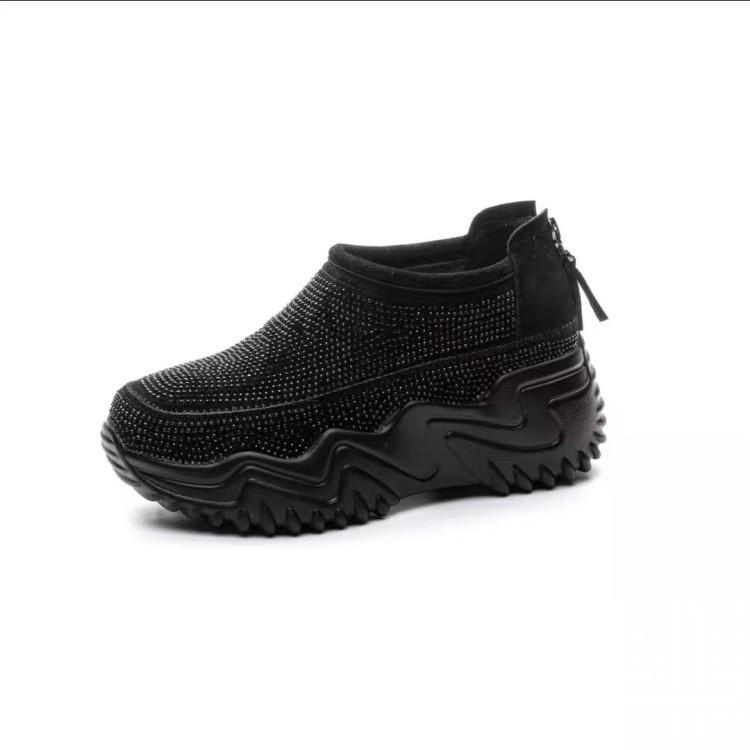 Small White Shoes for Women In Spring and Autumn New Versatile Hollow Breathable Sports Shoes for Small Heightened Daddy Shoes