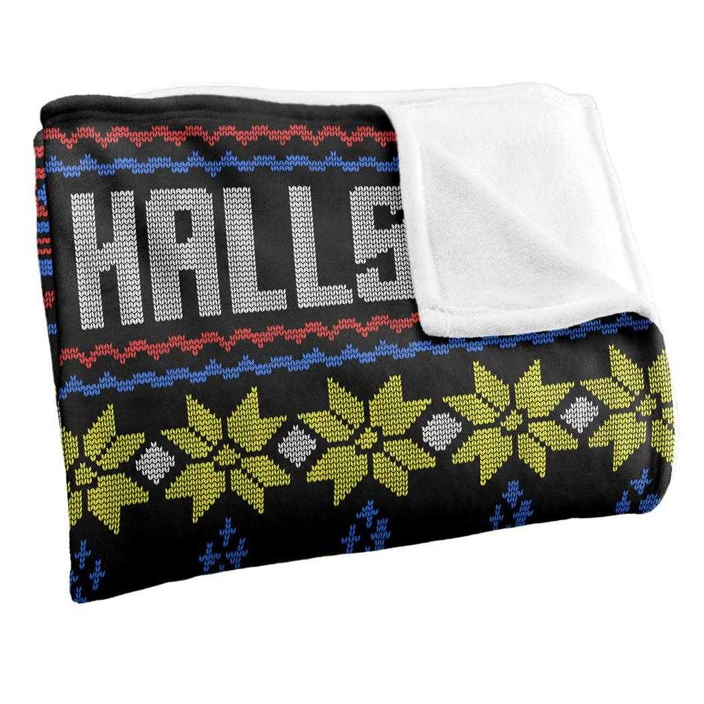 Star Trek Trek the Halls Ugly Silky Christmas Sweater Supersoft Blanket