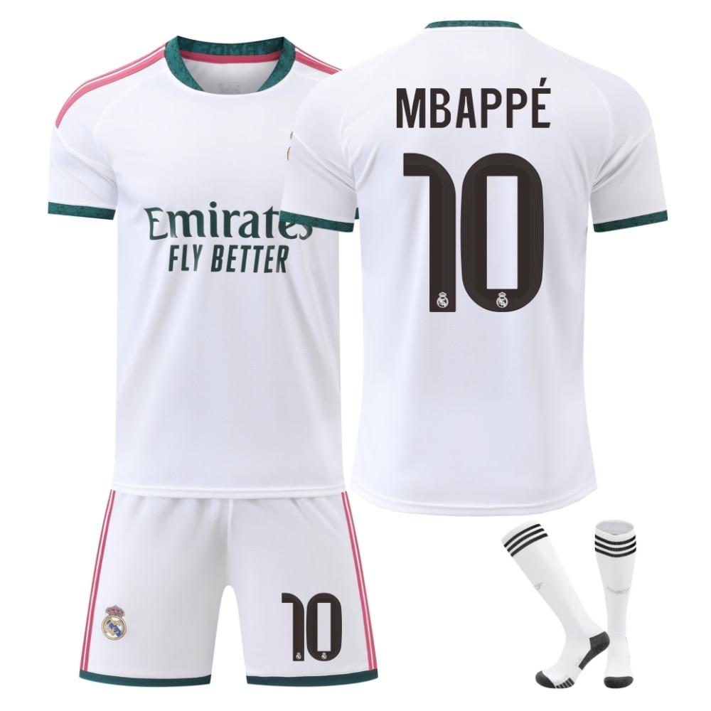 Real Madrid Mbappe Dětská fotbalová výbava Set YSHT Bílá