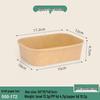 Yuanzhenghe Disposable Round Kraft Paper Meal Boxes