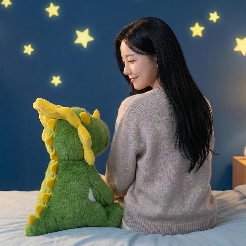 Sitting Triceratops Doll Simulated Dinosaur Soft Plush Toys Roar Dino Theme Birthday Home Decoration Ornaments For Gifts