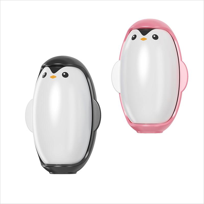 2-Pack Penguin Lint Roller Portable Handheld Fuzz Remover -Cute Mini Lint Remover for Pet Hair & Lint on Clothes, Furniture, Car Seat