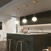 Nordic Glass Ball Pendant Lights Brass Black Hanging Lamp Modern Living Room Dining Bedroom Decor Ceiling Lighting Fixture House