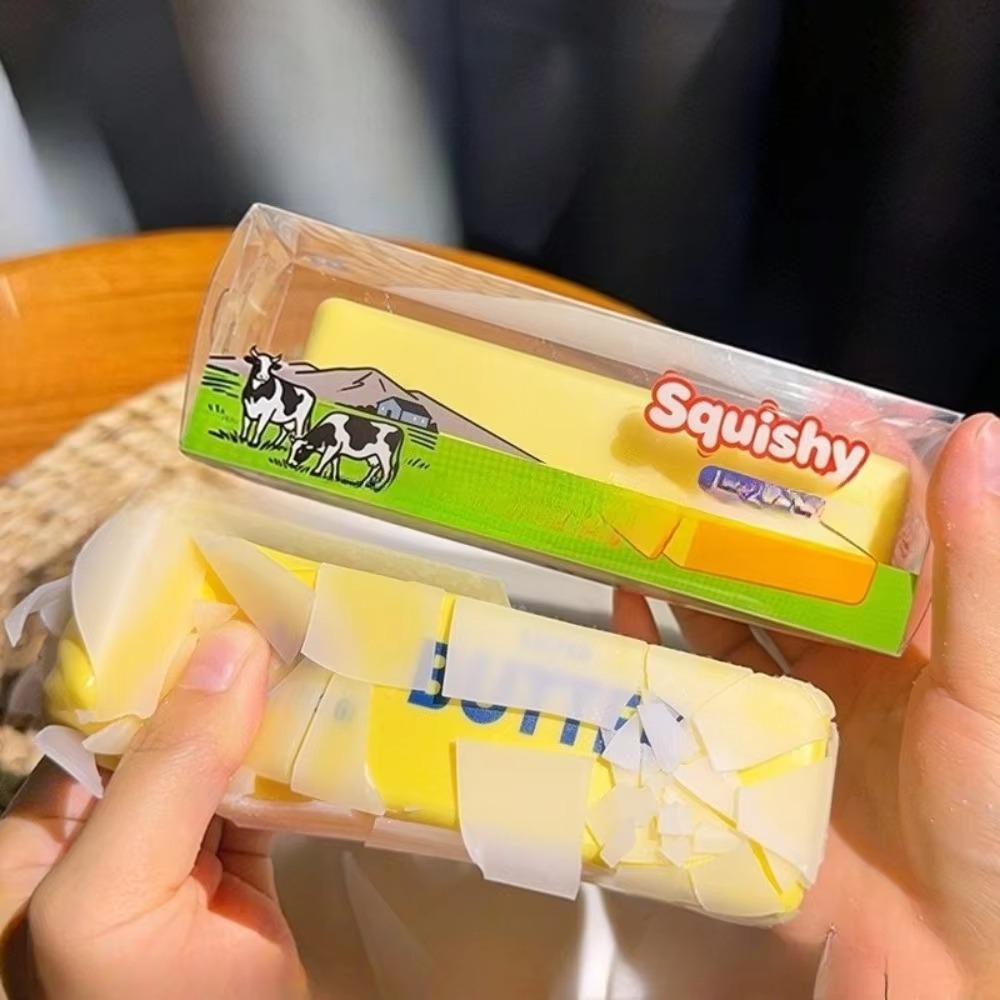 Sensory Fidget Butter Stick Squishy Crunchy Butter Bar Toy Slow Rebound Toy Children Gifts