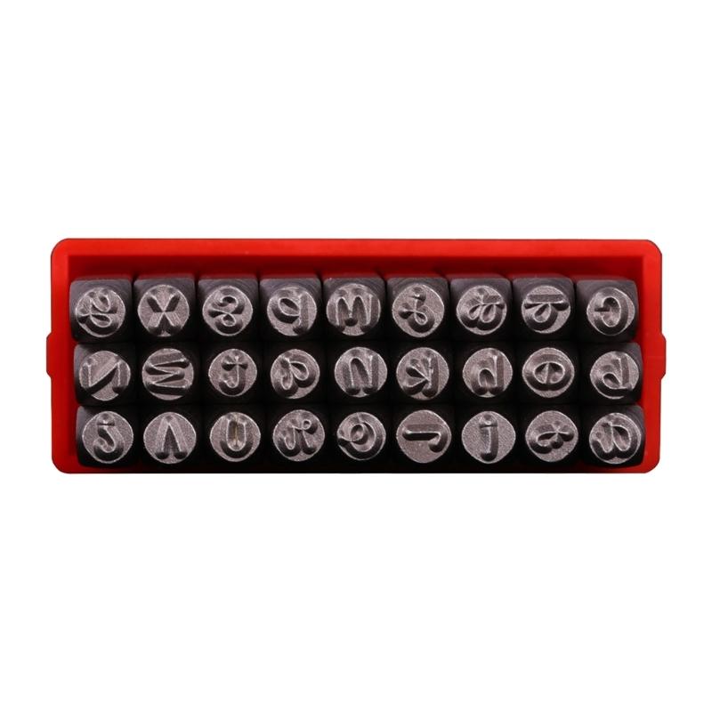 Professional 3mm Steel Letter Number Stamper Metal Handle Leather Punches Carving Tool For Leather Craft Jewelry Making