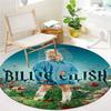 Billie Eilish Round Area Rug,Carpet Rug for Living Room Bedroom Sofa Playroom Decor,Non-slip Floor Mat