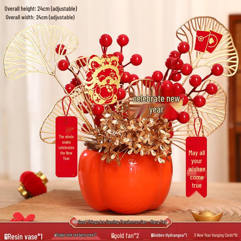 2025 Rok Hada Kaki Nádoba Ozdoba: Nová Domácí Dekorace Štěstí