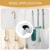 1/2/4pcs Wall Mounted Mop Clip Holder Bathroom No-Punching Mop Brush Broom Holder Rack Kitchen Organizer Holder Hook Accessories