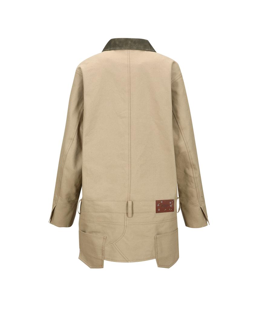 Adsb Andersson Bell Carpenter Shorts Inserted Coat Awa720W(Beige)
