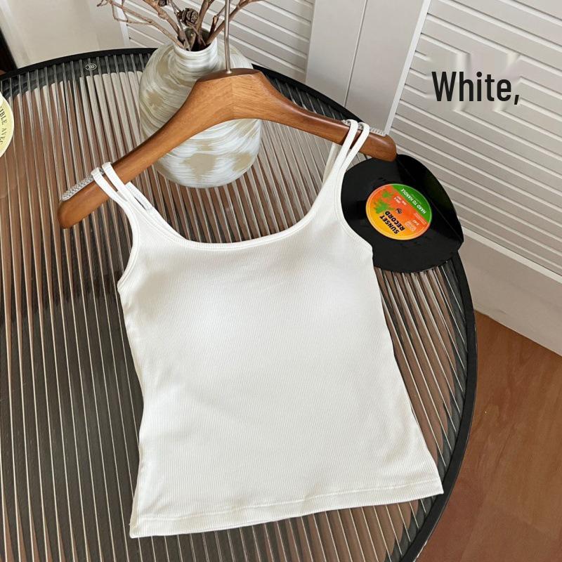 

В наличии черный флисовый топ-майка: Женский вязаный топ без бретелей с гонщицей спинкой, облегающий One Size белый