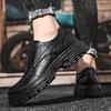 Douyin Live Broadcast Hot-selling Outdoor Casual Dad Shoes Autumn and Winter New Men's Leather Versatile Small Leather Shoes