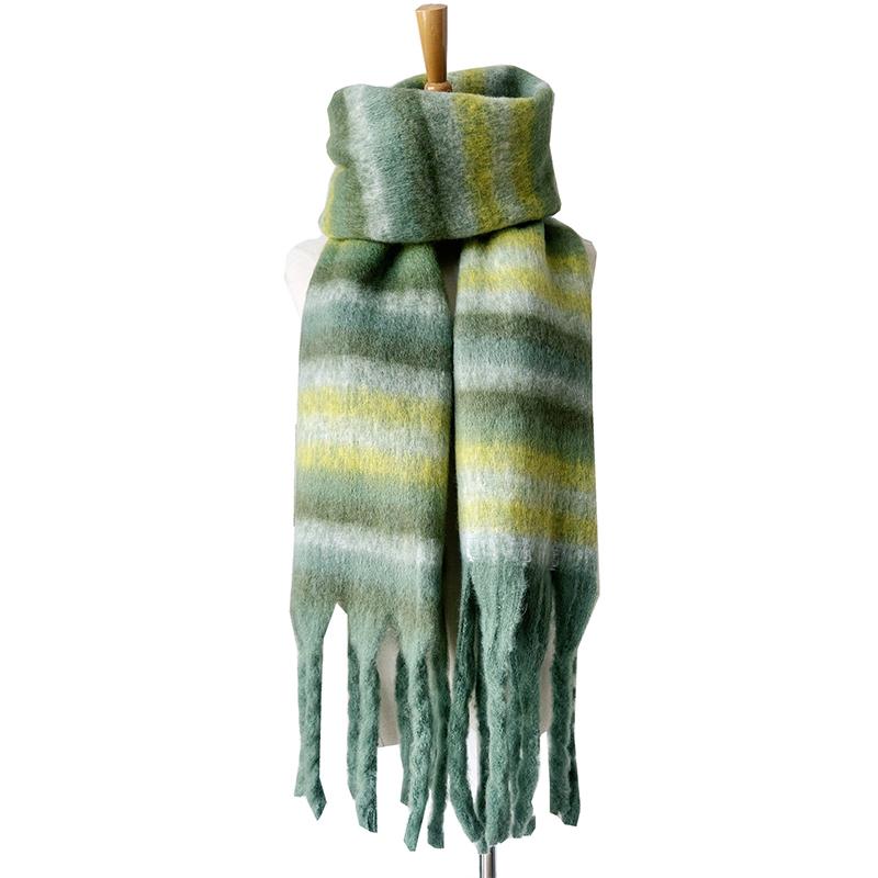 New Imitation Cashmere Women Winter Scarf Ladies Striped Tassel Scarve Pashmina Mujer Foulard Bufanda Echarpe Chales Wrap Shawl