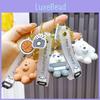 Cute Cartoon Sitting Bear Keychain Creative Car Bag Accessory Unique Gift For Men And Women