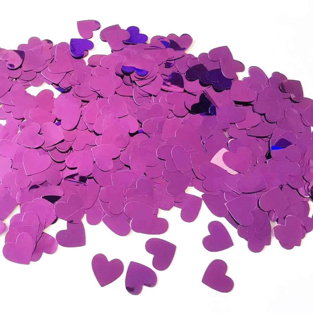 Heart-Shaped Sequin Confetti for Valentine's, Mother's Day, and Weddings
