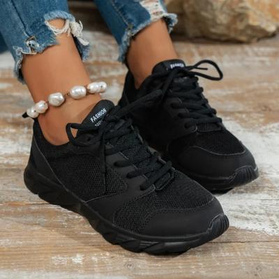 Moda Scarpe da Donna in Saldo 2024 Nuove Scarpe Vulcanizzate da Donna con Lacci Autunno Rete Traspirante Tinta Unita Piatti Casual Comode Scarpe da Passeggio