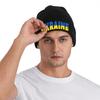 Ukraine Knit Hat  Street Y2K Caps Adult Unisex Outdoor Beanie Hats Autumn Winter Printed Elastic Bonnet Hats