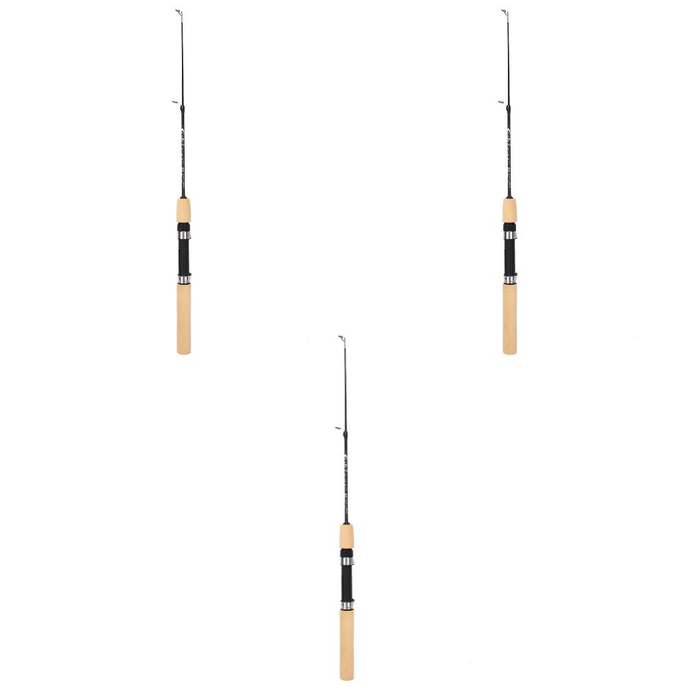 60 80 100CM Mini Telescopic Ice Fishing Rod Portable Carbon Fiber River Shrimp Carp Fishing Pole Winter Fishing Rod Tackle Pesca
