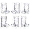 6Pcs Drinking Cups Plastic Shot Glasses Cowboy Boot Shape Plastic Party Cups Plastic Beer Cup Western Party Supplies