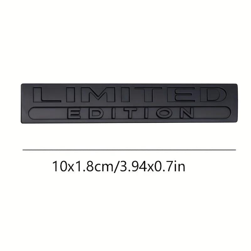 2PCS Metal Limited Edition 3D Car Body Badge Sticker Trunk Limited Edition E3Fender Emblem Decal Accessorie For Car Motorcycle Bik